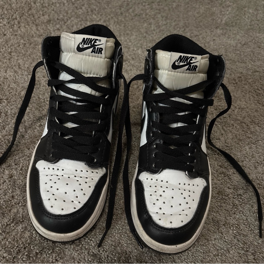 Nike Air Jordan 1’s Black and White High-Tops
